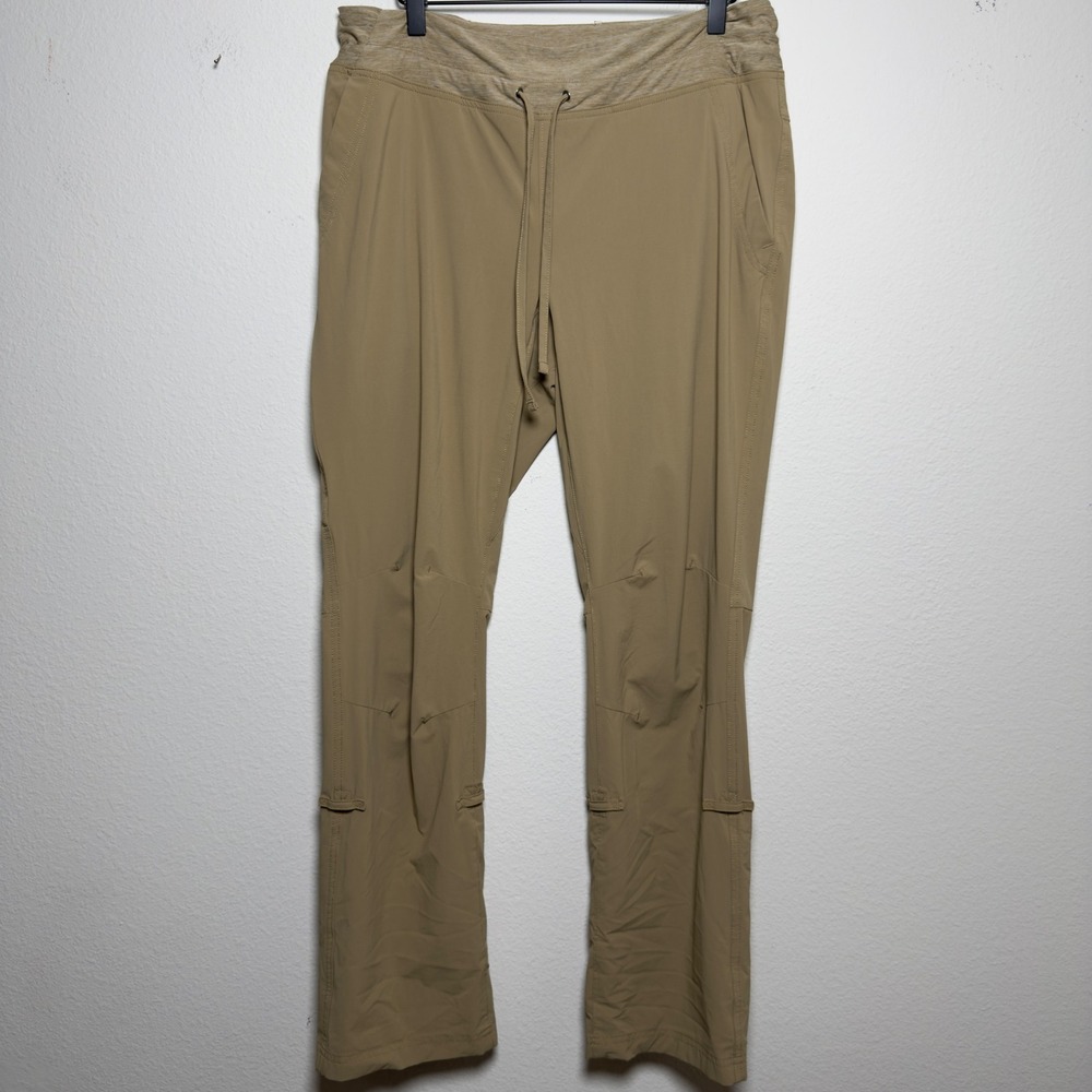 Duluth Trading Co Women Armachillo Cooling Nylon Pants Tan Brown Hiking Utility